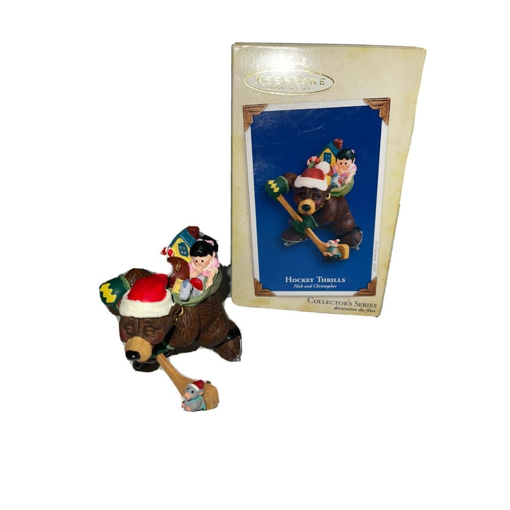 Hallmark Keepsake Ornament Hockey Thrills Nick and Christopher #2 2005